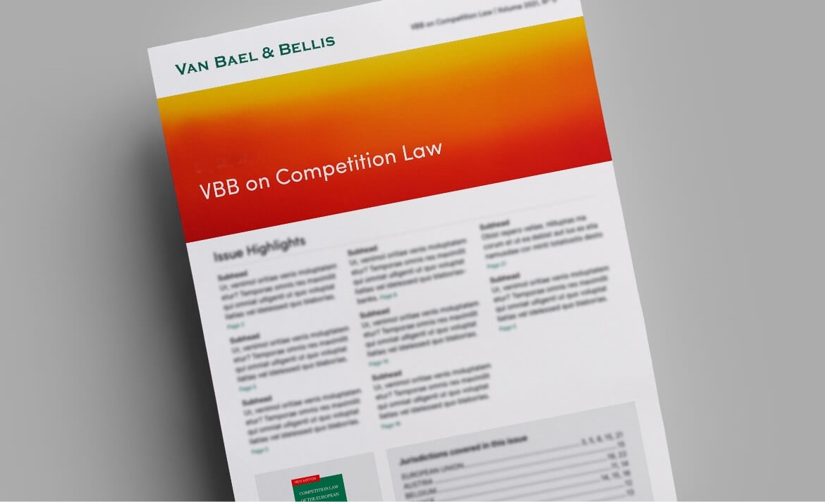 VBB on Competition Law, Volume 2018, No. 09